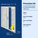 PetSafe Extreme Weather Dog Door for Sliding Glass Door, 3-Flap, Large