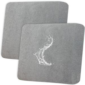 Waterproof Couch Cushion Covers - Stretch Washable Slipcover with Elastic Non-Slip Design, Furniture Protector for Pets,Kids (2 Cushion Sofa, Light Grey)