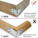 8 PC Utility Trailer Rack Wood Panel Sides Stake Bed Gate Latch Corner Connector Stake Body (4 Corners)