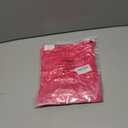 Romanstii Women Casual V-Neck T-Shirts Loose Puff Short Sleeve Tops Tunic Blouses (X-Large, Rose Red)