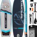 11'6" x 35" Extra Wide Inflatable Paddle Board for Adults, 450 lb Capacity Wide Stable Stand Up Paddle Board, 23 Person SUP, Heavy Duty 22 PSI, US Fin, Kayak D Rings, Large Stable Paddleboard