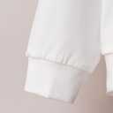 WDIRARA Girl's Graphic Hoodies Long Sleeve Hooded Sweatshirt Casual Pullover Tops (White) Size: 10 years