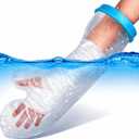 Waterproof Cast Covers for Shower Arm Adult, Reusable Cast Shower Cover Arm, Cast Cover Protector for Broken Arm, Wrist, Hand and Elbow, Watertight Seal Shower Sleeve for Bandages After Surgery [2026 Upgrade]