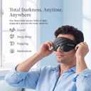 Nox Sleep 3D Sleep Mask for Men, 100% Blackout Eye Mask for Sleep, Ice Silk Lightweight Sleeping Mask for Side Sleepers, Soft Breathable Blindfold Perfect for Travel & Deep Sleep