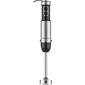 Blackcow Immersion Blender Handheld, 800W Powerful Electric Hand Blender with Titanium Alloy Blades, 12 Speeds & Turbo, Electric Hand Mixer for Smoothies, Soups, Baby Food and Purees (Silver)