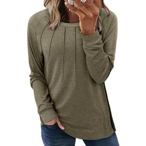 onlypuff Womens Top Long Sleeve Shirts for Women Cute Ladies Top Fashion Fall Tops 2024 Tunic Tops Blouses (XXL)