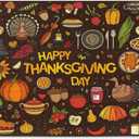 Kigai Happy Thanksgiving Puzzles for Adults 500 Pieces, Adults and Kids Ntellectual Decompression Jigsaw Game for Christmas Holiday Toy Birthday Gift