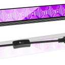 42W Black Light Bar with 5.25ft Cord and Switch, Light Up 23x23ft, 40 LEDs Blacklights for Glow Party, Halloween Decor, Body Paint, Bedroom, Classroom 1 Pack