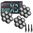 Bald Head Shaver Replacement Blades for Head Shaver, Premium 7 Blades Shaver Replacement Heads for Universal Head Shavers and Freedom Bald Men Grooming, 3 Cleaning Brush, 3 Pack