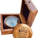 Bereavement Memorial Gift for Condolence | Sympathy Gift in Loving Memory of - Loss of Mother Father Son Daughter Loved One Grief - Remembrance Keepsake Gift Engraved Compass