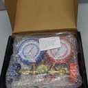 Orion Motor Tech AC Gauges, Automotive AC Gauge Set for R134a R12 R22 R502, 3 Way AC Manifold Gauge Set with 5FT Hoses Couplers & Adapter, R134A Can Tap Freon Recharge Kit for HVAC