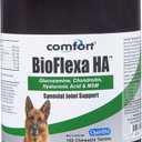 Comfort BioFlexa Hip and Joint Plus HA Tablets for Dogs, 150 Count, Synovial Joint Support with Hyaluronic Acid, Glucosamine, Chondroitin, MSM, Cetyl Myristoleate and Ester-C