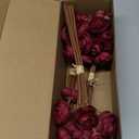 Floroom Ranunculus Artificial Flowers 18 Pcs Burgundy Faux Silk Mini Ranunculus Bulk Fake Wedding Filler Flowers for DIY Red Bouquets, Centerpieces, Bridal Shower Decorations & Arrangements