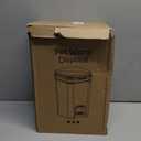 Dog Poop Trash Can & Portable Cat Litter Disposal, All-Black ABS Material, 5-Liter Trash Can with 20PCS Waste Bags.ABS-BK,US