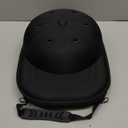 Hat Travel Case, Hat Carrier Travel Case with Adjustable Shoulder Strap, Hat Organizer Baseball Caps Holder for 6 Baseball Caps, Perfect for Traveling & Home Storage, Small (Black)