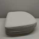 SUNROX Gel Memory Foam Chair Cushions, FadeShield Water-, Stain-Resistant Durable Reversible Seat Cushion Pads with Ties for Indoor/Outdoor Kitchen Dining Office, 19"x19", Set of 2, Heather Grey