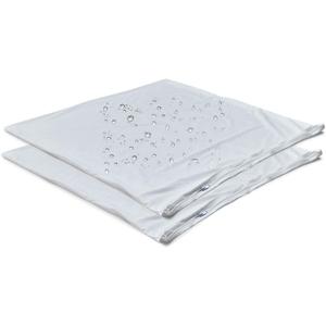 Kingnex 2 Pack Feather Proof Pillow Protectors 20x20 Waterproof Pillow Covers for Square Throw Pillow 20x20