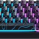 HITIME XVX M67 60% Keyboard with IMD Keycaps, QMK/VIA Topographic Gaming Keyboard, Wired Mechanical Key Board, RGB Custom Gasket Hot Swappable, for Windows & Mac, Interstellar Black