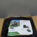 4 Passenger Golf Cart Enclosure, Storage Cover Fits for Club Car Precedent 2+2, Windproof 600D Waterproof Portable 4-Sided Clear Window & Roll-up Zipper Door (Black/Transparent)