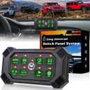 Wireless 8 Gang Switch Panel, Remote Control Switch Pod with Toggle Momentary Pulsed Waterproof Universal Circuit Control Relay System Box for Off Road Truck Jeep Boat SUV UTV ATV Camper