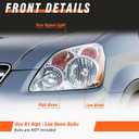 for 2005-2006 Honda Crv 4Door Headlights Assembly Chrome Pair