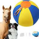 22" Herding Ball for Dogs  Orange & Blue Dog Ball for Large Dogs, Dog-Visible Colors, 900D Oxford Fabric, Non-Chew Interactive Dog Toy for Outdoor Training & Exercise (Yellow and Blue)