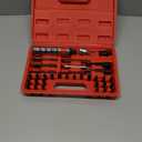 Hand Manual Reversible 35PCS Master 1/2-inch 3/8-inch Impact Driver Set Extractor- Impact Screwdriver S2 Steel Disengage Rusted Fasteners or Frozen Bolts