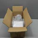 4 Inch Dryer Vent Cover Outdoor Kit, Stainless Steel Hooded Exterior Wall Exhaust Vent with Screen and Damper, Includes Clamps, Foil Tape and Screws, White