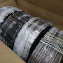 MAONAME 13" Gold Charger Plates Set of 100, Plastic Reef Plate Chargers Bulk, Round Charger for Dinner Plates, Table Chargers for Wedding Decor