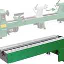 Extension Bed for Woodturning Lathe, Compatible with Harbor Freight Central Machinery 65345 10"X18" Wood Lathe in Green Color.