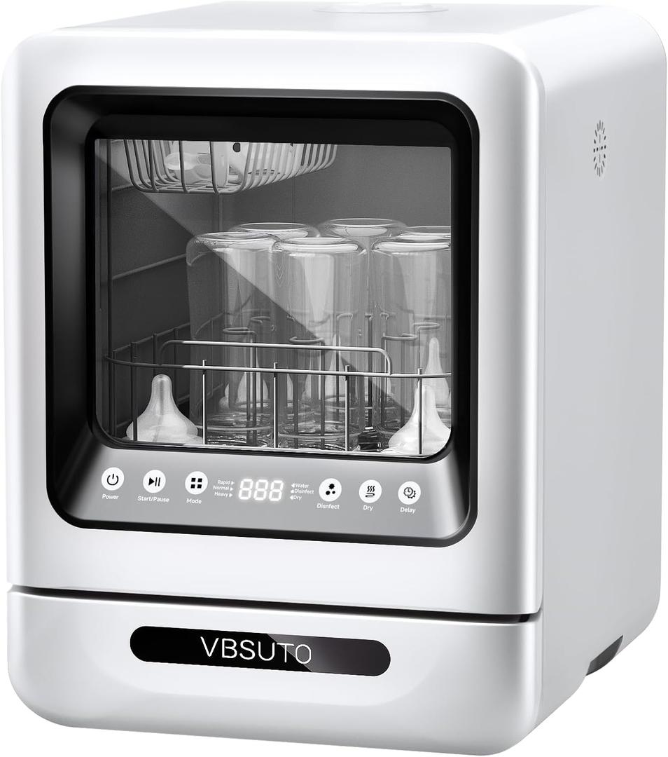 Baby Bottle Washer Pro,All-in-One Bottle Washer and Sterilizer and Dryer,Cleans 6 Baby Bottles Simultaneously,Baby Bottle Washer for Bottles, Pump Parts & Baby Essentials