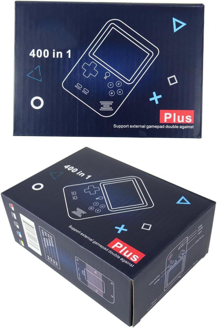 400 Games Retro Handheld Game Console Video Game Double Player Connect TV Large Screen Kids Gift Baby Toys Consoles Portable TV