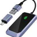 Wireless CarPlay Adapter for Apple iPhone, Convert Wired CarPlay to Wireless, Plug-and-Play, Stable Connection Compatible with OEM Wired CarPlay Vehicles & iOS 10+ (Purple)