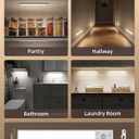 EZVALO Under Cabinet Lighting, 3500mAh Rechargeable Motion Sensor Light Indoor, 3 Color Temps, 5-Level Dimmable Magnetic Wireless Closet Lights for Kitchen, Pantry, Stairs (2 Pack)