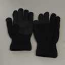 PULIOU Winter Waterproof Thermal Gloves for Men Women, Cold Weather Windproof Ski Snow Gloves with Touchscreen Fingers for Running Cycling Hiking Driving (Large, Black-style 1)