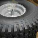AR-PRO 20x8.00-8 Rear Tire and Wheel Assemblies for Riding Lawn Mowers - 3/4" Borehole, 3.5" Offset Hub and 3/16" Keyway, 4 Ply Tubeless, 965lbs Capacity (Set of 2)