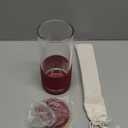 Pandaloo Glass Cups With Lids and Straws -20 Fl Oz- Perfect Size Iced Coffee Cup - Smoothie Cup With Bamboo Lid and On the go Lid - Glass Tumbler With Straw (1 Count (Pack of 1), Boysenberry)