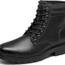 Bruno Marc Men's Dress Oxford Fashion and Comfort Ankle Lace Up Boots (9.5, All Black)