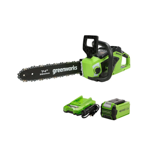 Greenworks 40V 14-Inch Cordless Chainsaw, 2.5Ah