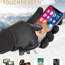 2 x GXCROR Winter Gloves Women Men Ski Snow Gloves Liner Thermal Warm Fleece Touch Screen