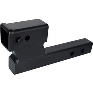 84128 Hitch Extender - 2" Receiver with 4" Drop or Rise, 7-3/4" & 9-3/4" Extension - 2" Shank Hitch Adapter, 7500lbs Weight Capacity - Matte Black Finish