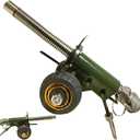 Upgrade Firecracker Artillery Cannon,Stainless Steel Mini Cannon Model,Mini Cannon Model Firecracker Launcher Artillery Collection Gifts Desktop Ornaments for Military Fans for Collection