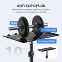 Projector Stand Tripod, Laptop Tripod Stand, Foldable Portable Projector Floor Mount, Height Adjustable from 17.7" to 45.2", with Folding Plate, Capacity 22lb, for Outdoor Movies, Home, Office