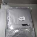 AmazonCommercial Multi Purpose Waterproof Poly Tarp Protective Cover, 12x25ft, 16mil Thick, Silver/Black, 1-Pack