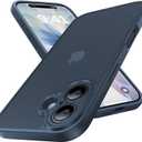 for iPhone 17 Case, [Ribbed Non-Slip Sides] [Military-Grade Drop Protection] [Full Camera Protection] Anti-Yellow Soft-Touch Shockproof Slim Phone Case for iPhone 17, Midnightblue