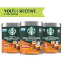 Starbucks Crema Collection Premium Instant Salted Caramel Flavored Instant Coffee, 100% Arabica Beans, 3 Tins (7.12 Oz Each) (EXP 05/13/26)