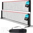 OLIXIS Badminton Net Set, 10FT Wide, 3-5FT Adjustable Height Multi Sport Net for Pickleball, Tennis, Volleyball, Soccer Tennis, Indoor Outdoor with Carry Bag, Easy Setup for Backyard