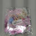 Princess Birthday Party Decorations Include 1pc Glitter Happy Birthday Banner,1pc Princess Banner and 14pcs Cute Hanging Swirls for Girls, Pre-Assembled Party Decorations