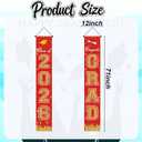 2 x Congrats Grad Banner - Red Graduation Banner Class of 2026 - Congratulations Banner for Graduation Decorations 2026 - Class of 2026 Banner for Graduation Party Decorations Supplies