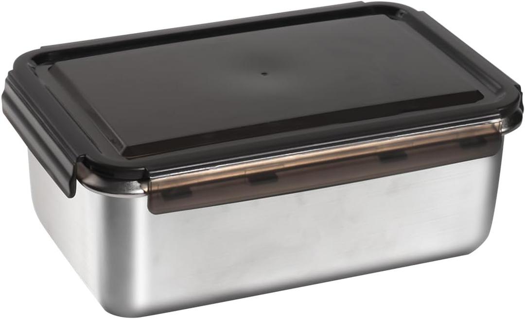 18/10 Stainless Steel Freezer Storage Containers With Lids, 94oz Food Container Leak Proof Metal Meal Prep Containers (2800ml)